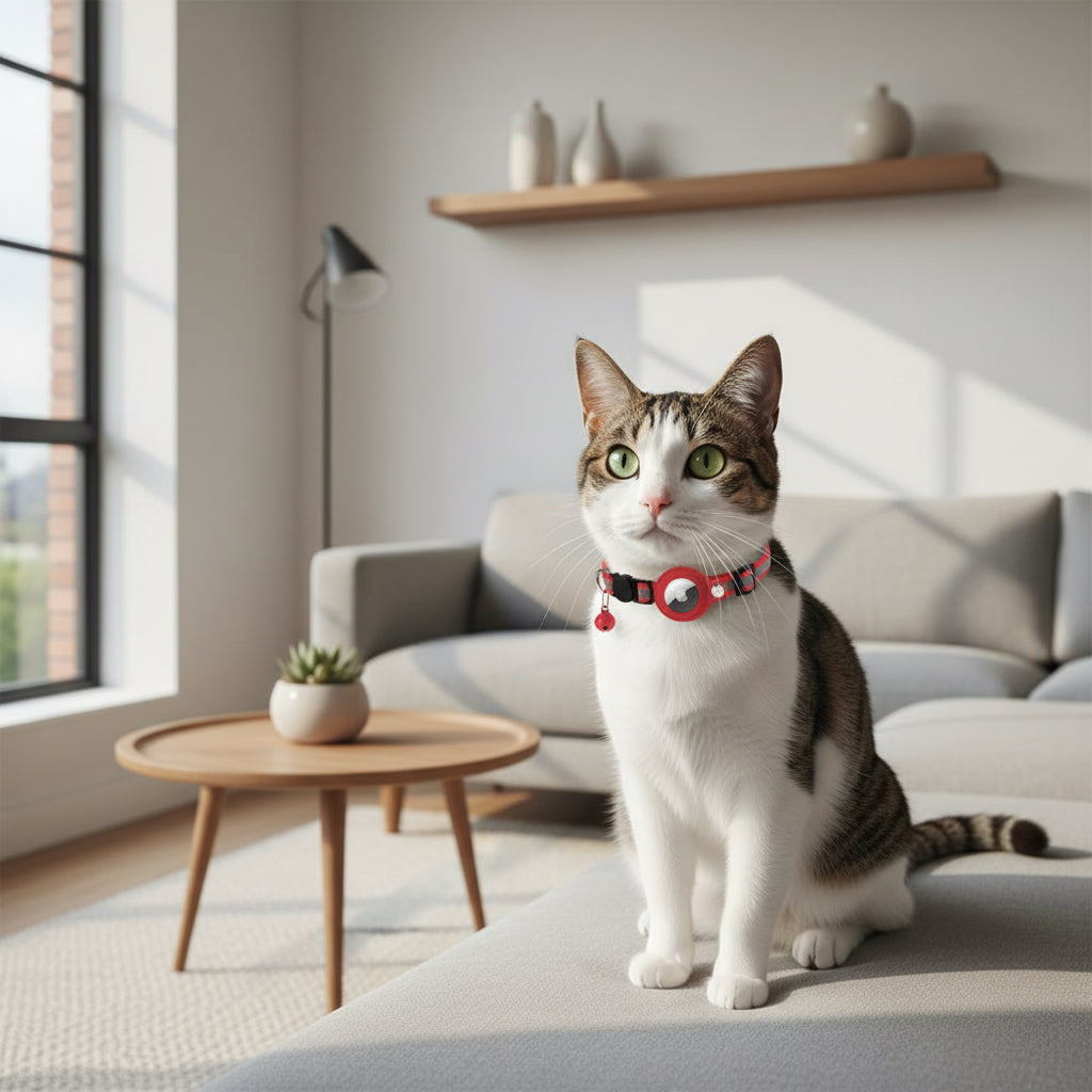PuraNox SafeTag Collar – Collier réfléchissant avec support AirTag