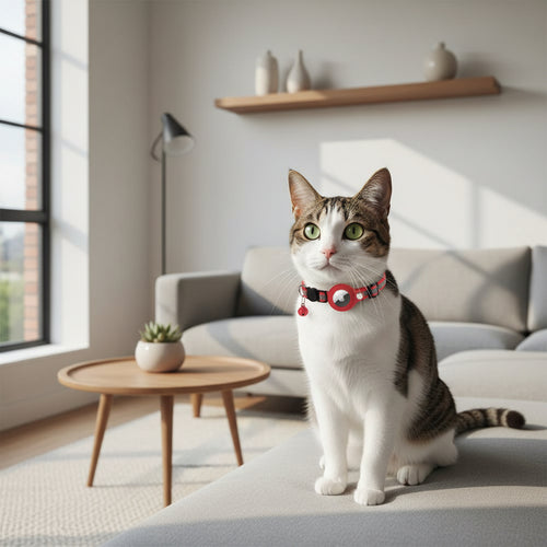 PuraNox SafeTag Collar – Collier réfléchissant avec support AirTag